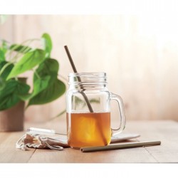 Paille bambou avec brosse. Natural Straw 