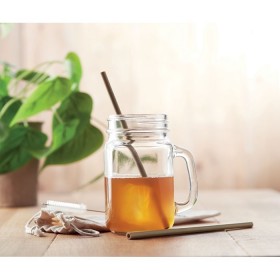 Paille bambou avec brosse. Natural Straw 
