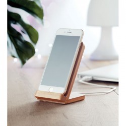 Chargeur sans fil en bambou Wirestand 