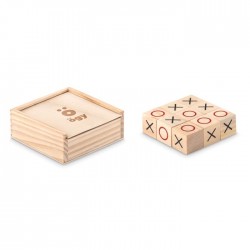 Jeu de morpion en bois Tic Tac Toe 