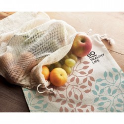 Sac réutilisable filet coton Veggie 
