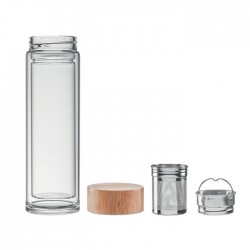 Gourde double paroi verre 400ml Batumi Glass 