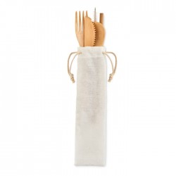 Couverts en bambou avec paille Setstraw 