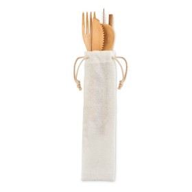 Couverts en bambou avec paille Setstraw 