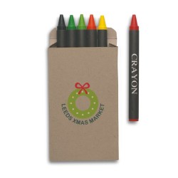 Etui 6 crayons cire Brabo 