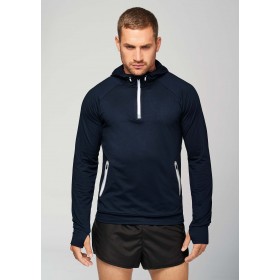 Sweat Shirt Capuche 1/4 Zip Sport