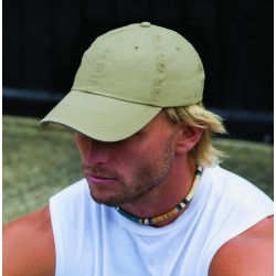 Casquette Coton Fine Ligne Lavé Avec Visière Sandwich 