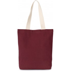 Sac Shopping Recyclé à Fond Plat 