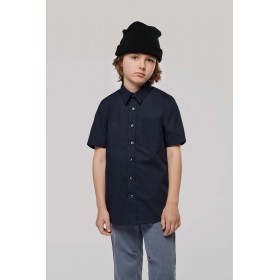 Chemise Popeline Manches Courtes Enfant