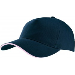 Casquette Avec Sandwich Contrasté - 5 Panneaux