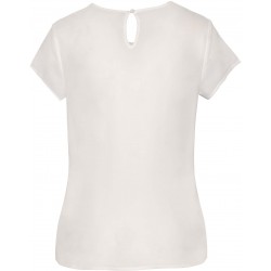 Blouse Crêpe Manches Courtes Femme 