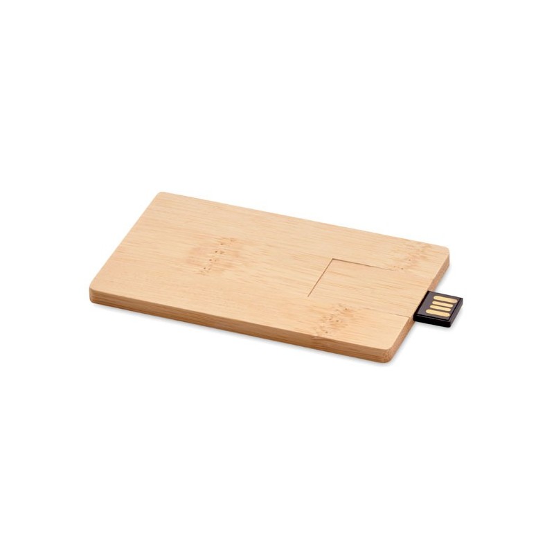 USB 16GB boitier bambou Creditcard Plus 