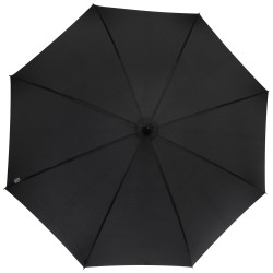 Parapluie Fontana de 23" à ouverture automatique avec aspect carbone et poignée courbe 