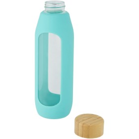 Bouteille Tidan de 600 ml en verre borosilicate avec grip en silicone 