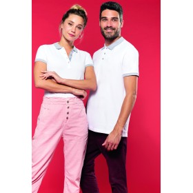 Polo Piqué Bicolore Homme 