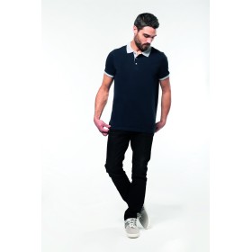 Polo Piqué Bicolore Homme 