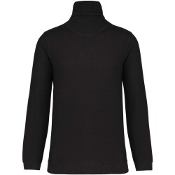 Sweat-Shirt Piqué Col Zippé Trucker 