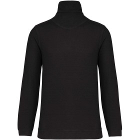 Sweat-Shirt Piqué Col Zippé Trucker 