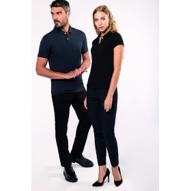 Polo Supima® Manches Courtes Femme 