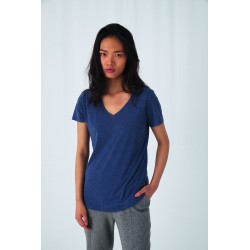 T-Shirt Triblend Col V Femme 
