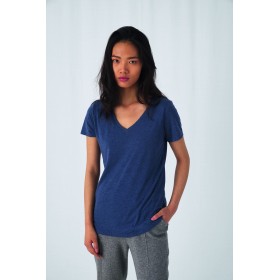 T-Shirt Triblend Col V Femme 