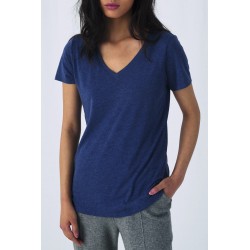 T-Shirt Triblend Col V Femme 