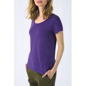 T-Shirt Triblend Col Rond Femme 