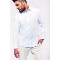 Chemise Popeline Manches Longues Homme 