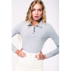 Polo Jersey Manches Longues Femme 