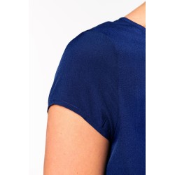 Blouse Crêpe Manches Courtes Femme 