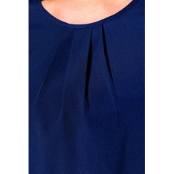 Blouse Crêpe Manches Courtes Femme 