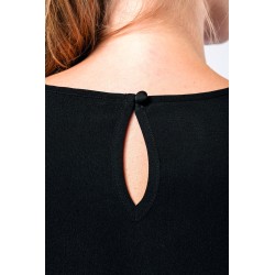 Blouse Crêpe Manches Courtes Femme 