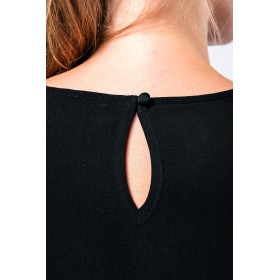 Blouse Crêpe Manches Courtes Femme 