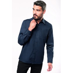 Chemise Popeline Manches Longues 