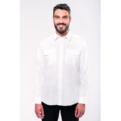 Chemise Pilote Manches Longues Homme 