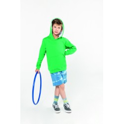 Sweat-Shirt Capuche Contrastée Enfant 