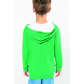 Sweat-Shirt Capuche Contrastée Enfant 