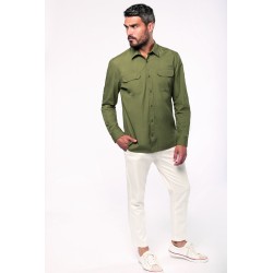 Chemise Safari Manches Longues Homme 