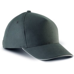 Casquette Enfant Avec Sandwich Contrasté - 5 Panneaux 