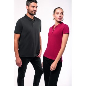 Polo Vintage Manches Courtes Femme 