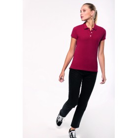 Polo Vintage Manches Courtes Femme 