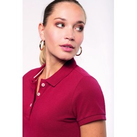 Polo Vintage Manches Courtes Femme 