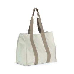 Grand Sac Shopping à Soufflet Recyclé 