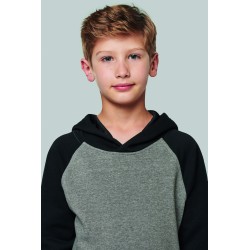 Sweat-Shirt Capuche Bicolore Enfant 