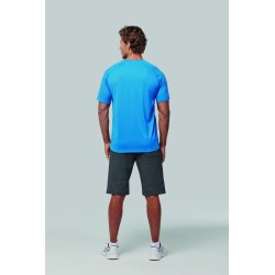 T-Shirt De Sport à Col Rond Recyclé Homme 