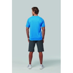 T-Shirt De Sport à Col Rond Recyclé Homme 