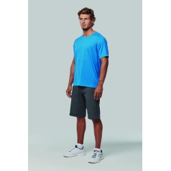 T-Shirt De Sport à Col Rond Recyclé Homme 
