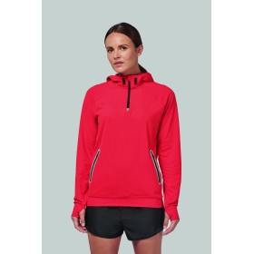 Sweat-Shirt Capuche 1/4 Zip Sport 