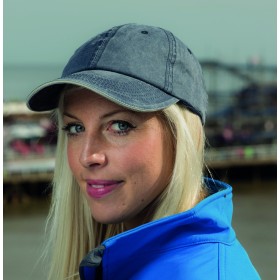 Casquette Coton Fine Ligne Lavé Avec Visière Sandwich 