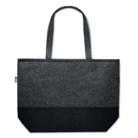 Sac shopping en feutre RPET Duo IndicoCouleur:Gris Pierre